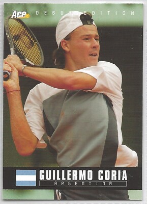 2005 Ace Authentic Debut Edition - Guillermo Coria Tennis Card #16