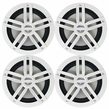 4X Enrock Marine 2-Way 6.5" Weather Resistant Coaxial Speakers 180W Max Power