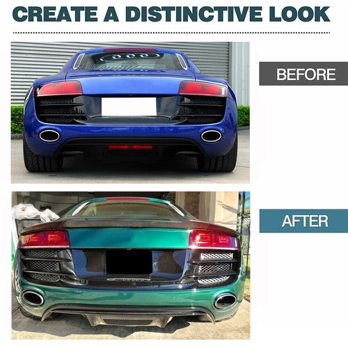 Real CARBON FIBER Rear Trunk Spoiler Boot Wing Lip For Audi R8 V8 V10 2008-2015 - Picture 4 of 12