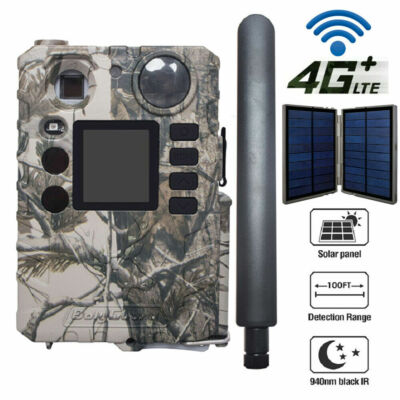 Solar Powered Hunting Cell Cameras 4G Cellular Trail Camera