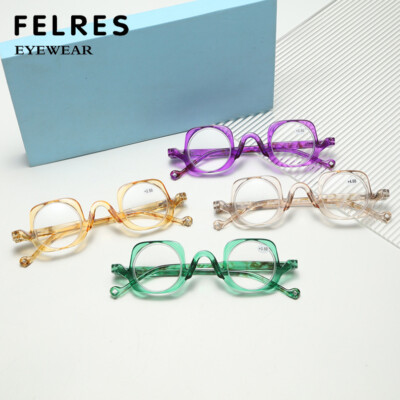 Men Women Square Frame Reading Glasses Fashion Clear Lens Presbyopic Readers