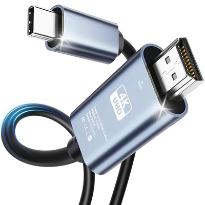 Ankky HDMI Cable Adapter for iPhone 15 to HDTV 4K USB C to HDMI Video Cable T...