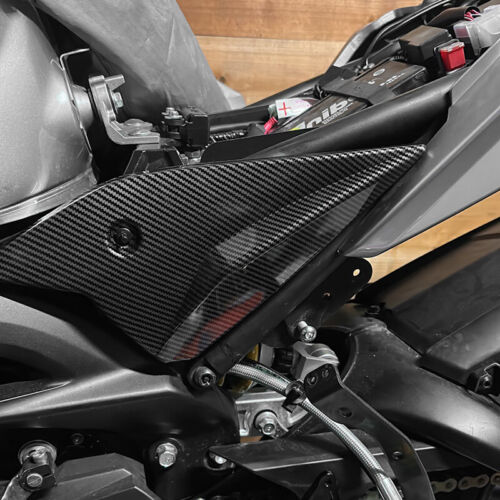 Cubierta de paneles laterales de fibra de carbono cubierta de placa de cubierta para Yamaha MT-09 FZ 09 - Imagen 2 de 9