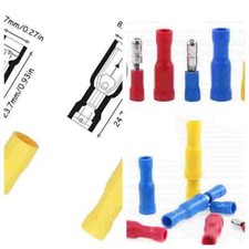 22-10 AWG 50-200x Insulated Male / Female Bullet Wire Terminal Crimp Connectors
