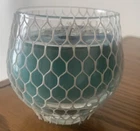 VTG 6-12 Brand CANDLE aqua/ White Mesh Netting - Patio Lite - Union CARBIDE mcm