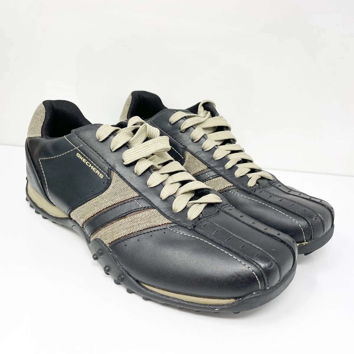 Skechers Mens Urban Track Forward 50661 Black Running Shoes Sneakers Size 8.5