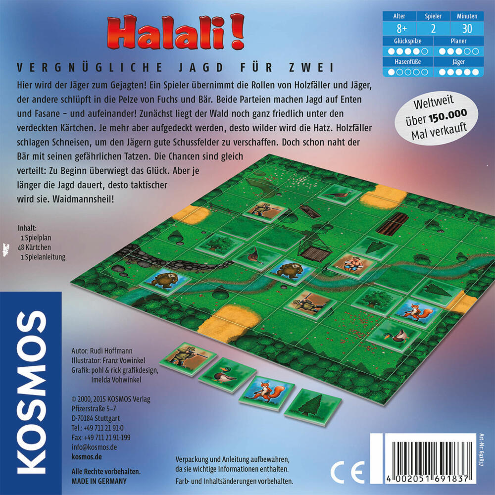 Thumbnail - Kosmos Halali Vergnügliche Jagd Für Zwei Jagdspiel Jagd Spiel Ab 8 J.