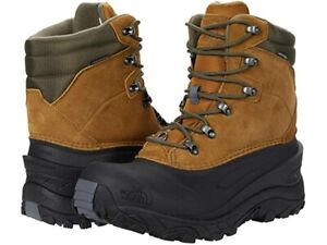 Men's THE NORTH FACE Chilkat IV Snow Boots BROWN/GREEN Insulated, Waterproof | eBay