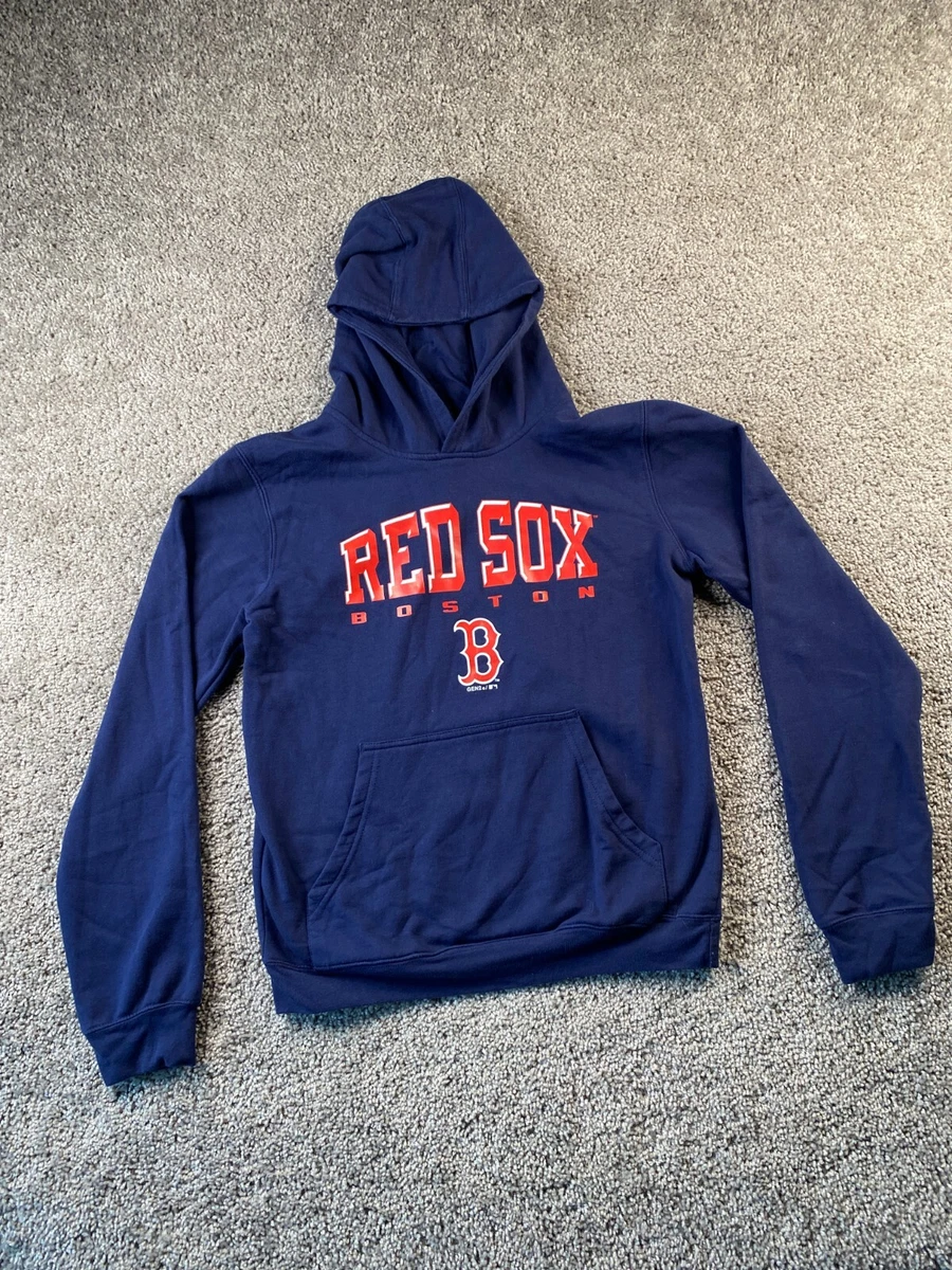 Boston Red Sox Sweater Youth Extra Large Blue Red Hoodie MLB Baseball Mens