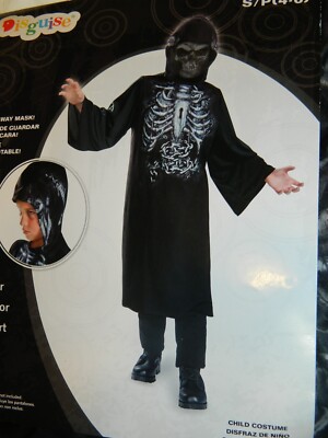 Disguise Tuck away Reaper Halloween Costume Size 4-6 small