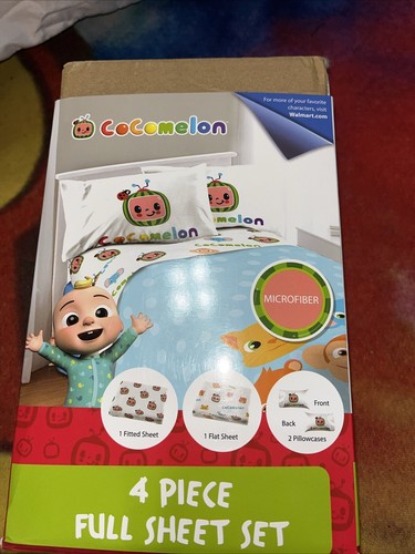 Juego de Sábanas Cocomelon Tamaño Completo Microfibra Incluye Ajustable Plano y 2 Fundas de Almohada - Imagen 3 de 8