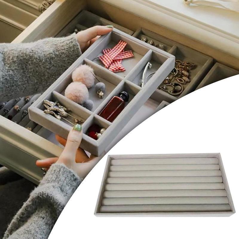 Jewelry Tray Portable Storage Box for Large Capacity Fashion