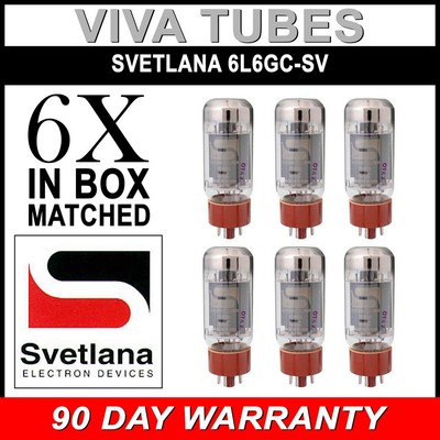 Sestetto Di Valvole Svetlana SV-6L6GC – Tubi Sottovuoto Matched Pair