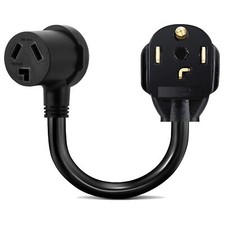 Dryer Adapter 3 Prong to 4 Prong NEMA 14-30P to 10-30R STW 10AWG 30A 250V Cord