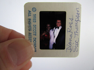 Diana Ross & Eric Thompson Original Press Photo Slide Negative - 1982 - B
