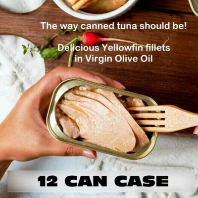 NATURAL CATCH ⭐12 CAN CASE ⭐ Canned Yellowfin Tuna Fish in Olive Oil💗💗💗
