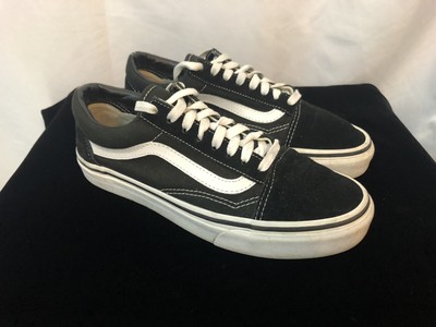 vans old skool all black white stripe