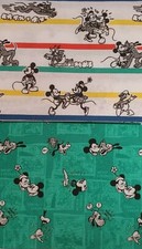 Mickey Mini Mouse Pluto Fat Quarter 100% Cotton Fabric Nursery Patchwork Cushion