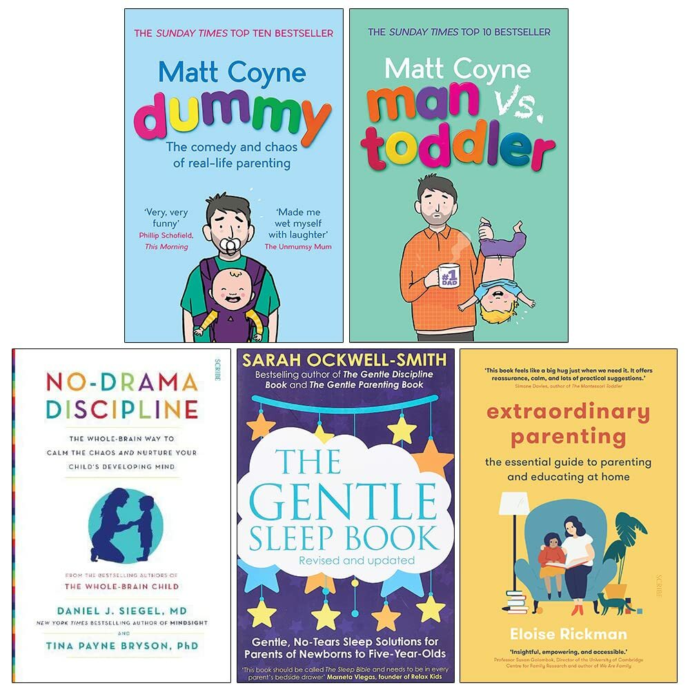Dummy, Man Vs ,Gentle Sleep Book, Extraordinary Parenting 5 Books Collection Set