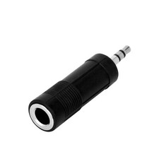 1pc Stereo 3.5mm 1/8" Male Plug to 6.35mm 1/4" Female Jack Audio Adapter Plug