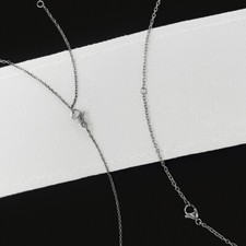 New Pure Titanium Necklace Wide 1.2mm Lightweight Anti Allergic Length 20 Inches