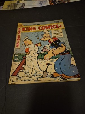 King Comics # 150 (FN)(1949) Popeye,flash Gordon,buz Sawyer!!!