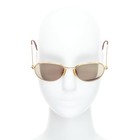 Cartier Vintage Sapphire Plated Frame Sunglasses Women Gold One Size