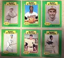 1987 Hygrade Baseball's All-Time Greats Select Your Card