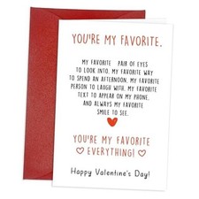 Valentines Day Card for Her Him Romantic Valentines Day Cards Gifts for