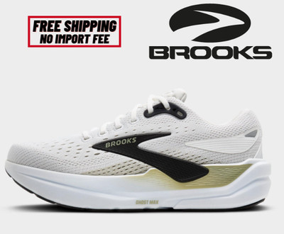 SALE! Men's Brooks Ghost Max 3 Running Shoes Bright White Regular Width US