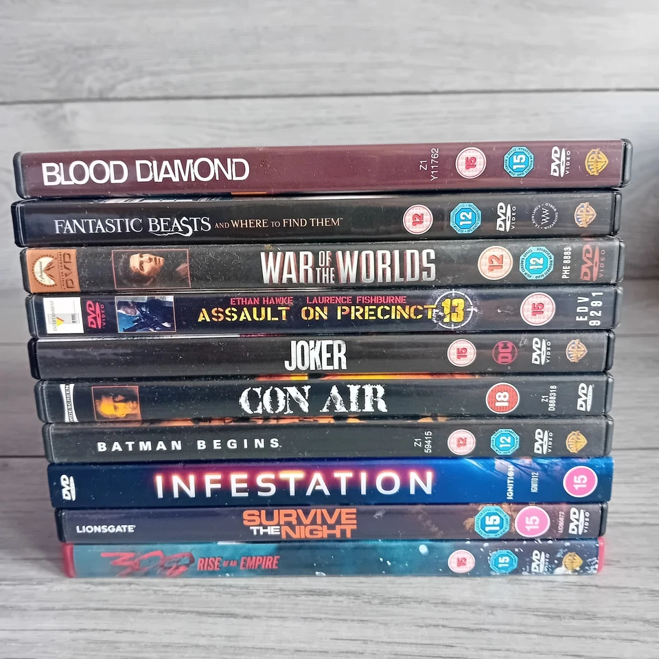 Collection Of 10 Random Action DVD Movies, JOKER To CON AIR, All Region 2 - Image 2 of 4