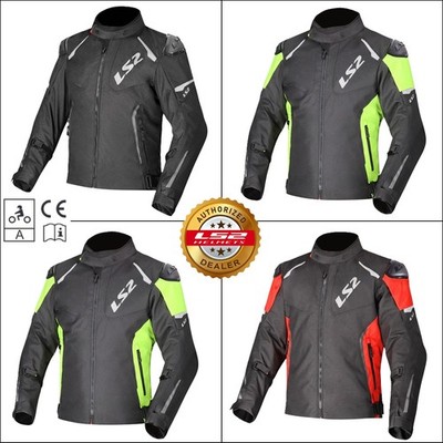 LS2 Zoom Waterproof Sports Motorcycle Motorbike Jacket Black Red Yellow