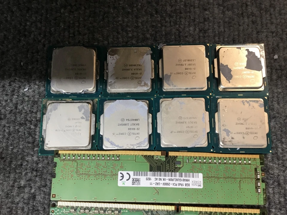 MIX LOT OF 8 Intel Core i5-i3-i7+memory - Image 2 of 4