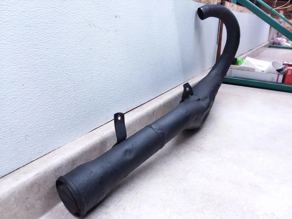 Tubo silenciador de escape Bultaco 360 Pursang MKVII modelo 121 MK7 1974 de colección ANS-B240 Foto 2 de 4