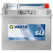 ASIA Autobatterie 12V 45Ah Varta B32 Starterbatterie Pluspol rechts 545156033