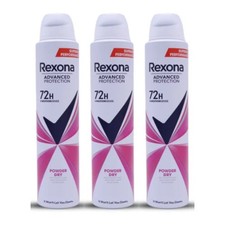 Rexona Advanced Protection Powder Dry 72H Deodorant Spray, 6.7 oz. Pack of 3 