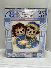 Raggedy Ann And Andy Classic Latch Hook Rug Kit 37801 NEW In Box Vintage