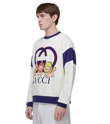 Authentic Men's Gucci Kawaii Interlocking G Cotton Sweatshirt
