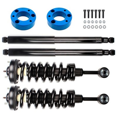 Front Struts Coil Spring & 2.5'' Front Leveling Kit & Rear Shocks For Ford F-150
