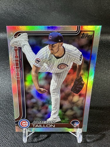 2025 Topps Series 1 - Jameson Taillon #134 Rainbow Foilboard