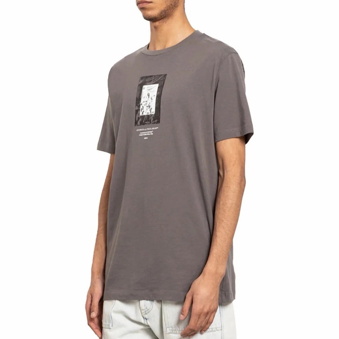 Off-White Paint Mirror Slim S/s Tee Xxl Steel Iron Rrp £300 100percent Authentic Bnwt