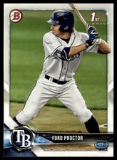 2018 Bowman Draft Ford Proctor Tampa Bay Rays #BD-105