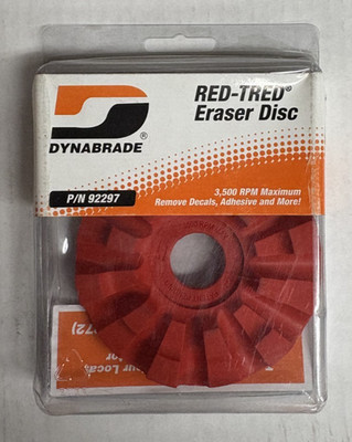 Dynabrade Products 92297 Replaceable Red-Tred Eraser Disc