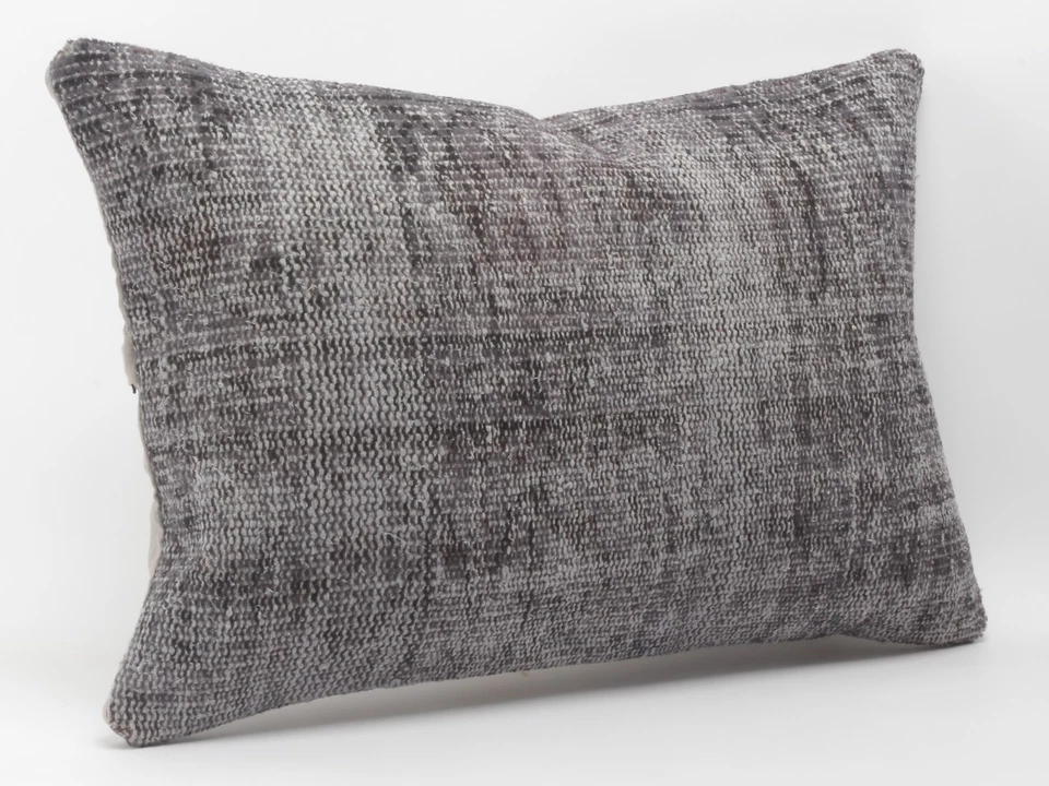 Funda de almohada de yute de lana Kilim decoración del hogar funda de cojín vintage Foto 2 de 4