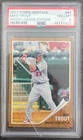 2011 Topps Heritage Minor League 44 Mike Trout RC Rookie PSA 8 NM-MT SLAB CRACK