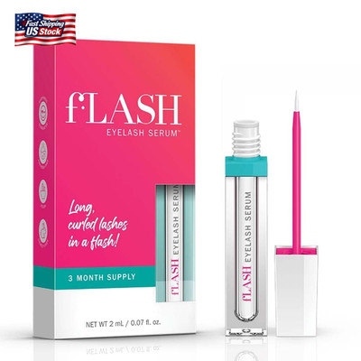 Flash Eyelash Serum for Longer-Looking Natural Lashes - Enhances & Strengthens,