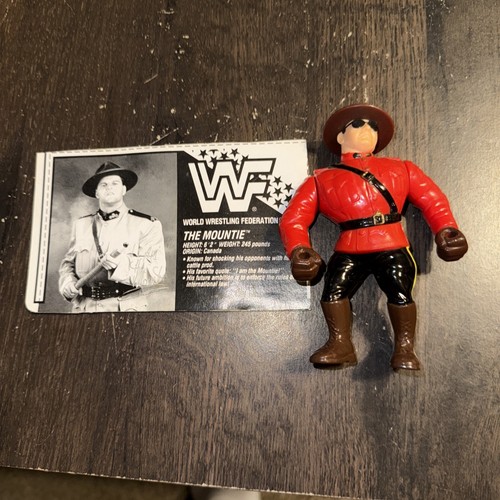 The Mountie w/ Card WWF 1993 Hasbro Figure Vintage...