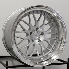Aodhan Ah02 Ah2 19x8.519x9.5 5x112 3235 Silver Wheels4 66.6 19 Inch Stagger