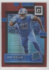 2022 Panini Donruss Optic Rated Rookie Red Hyper Prizm Josh Paschal #267 10y3