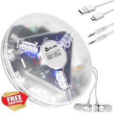 KLIM Discman Portable CD Player White SD Card MP3